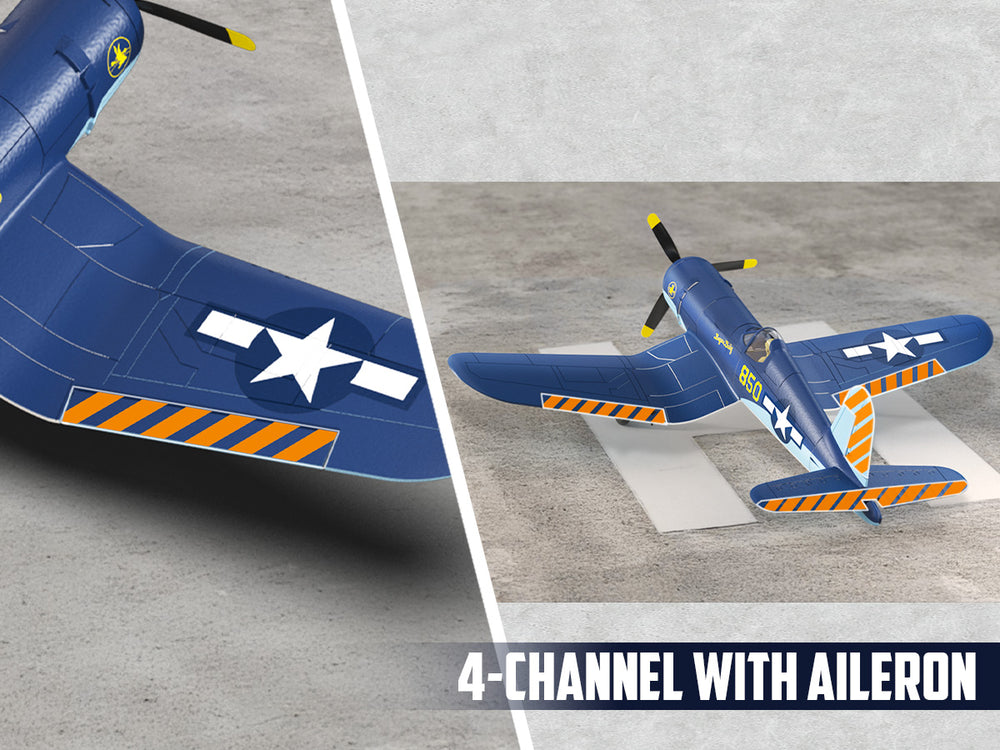 VOLANTEXRC Brushless RC Plane Corsair F4U - 500mm RTF