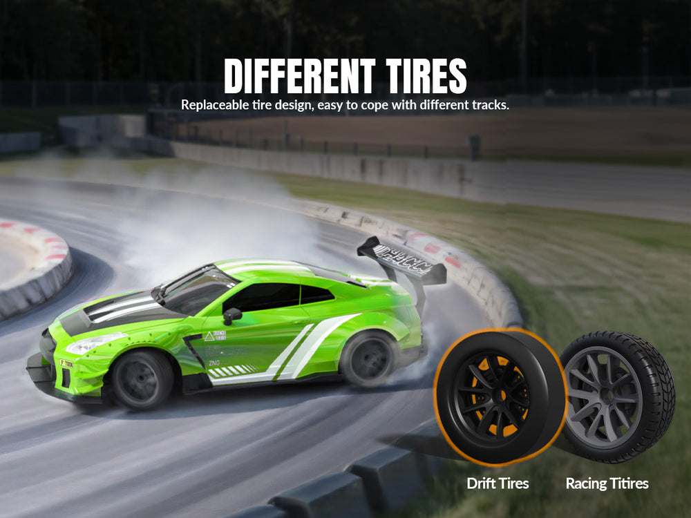 RACENT 1:20 RC Drift Car 4WD with Nitro Mist & Double Batteries