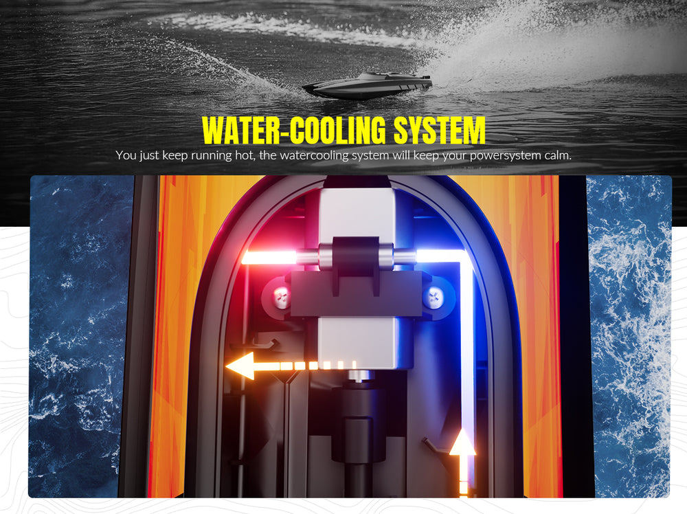 VOLANTEXRC Atomic XS 20MPH High-Speed RC Boat for Pools & Lakes
