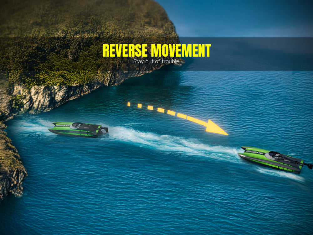 VOLANTEXRC Atomic XS 79505 Green RC Boat - 30MPH Pool Racer