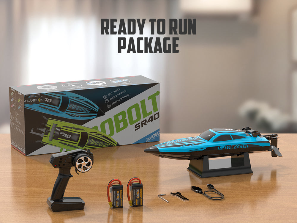 VOLANTEXRC Arrobolt SR40 Brushless 30+MPH Fast RC Boat (797-5)