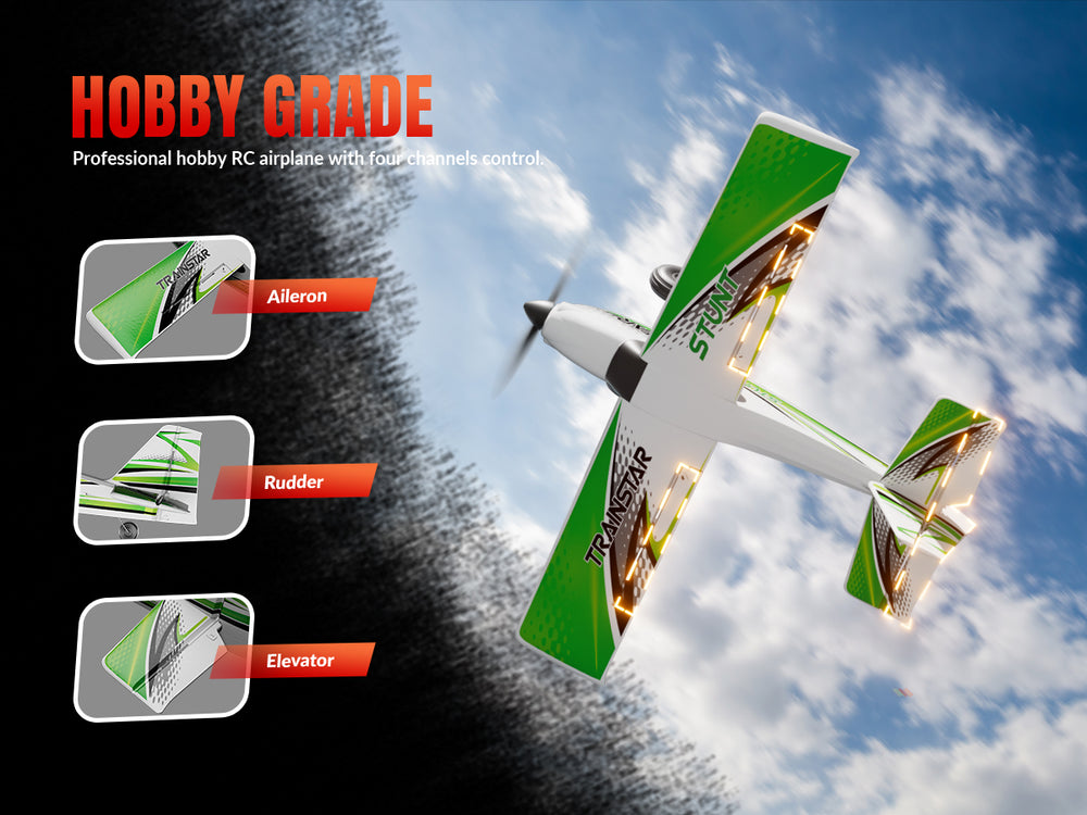 VOLANTEXRC 500MM TrainStar STUNT Brushless with update motor 76804-Green