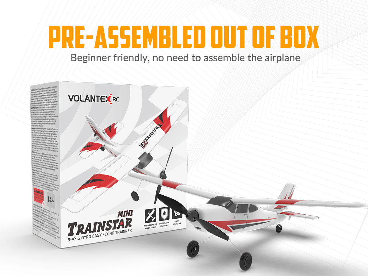 VOLANTEXRC Trainstar Mini (RTF) 3CH 400mm for Beginners (15.7'') 76101 RED