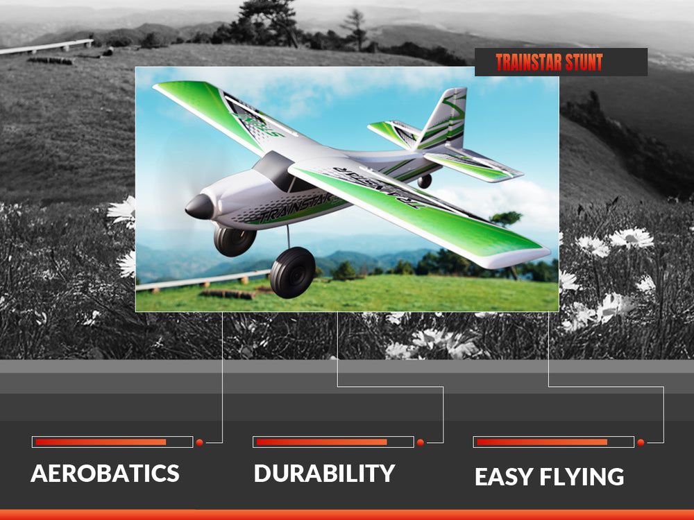 VOLANTEXRC 500MM TrainStar STUNT Brushless with update motor 76804-Green