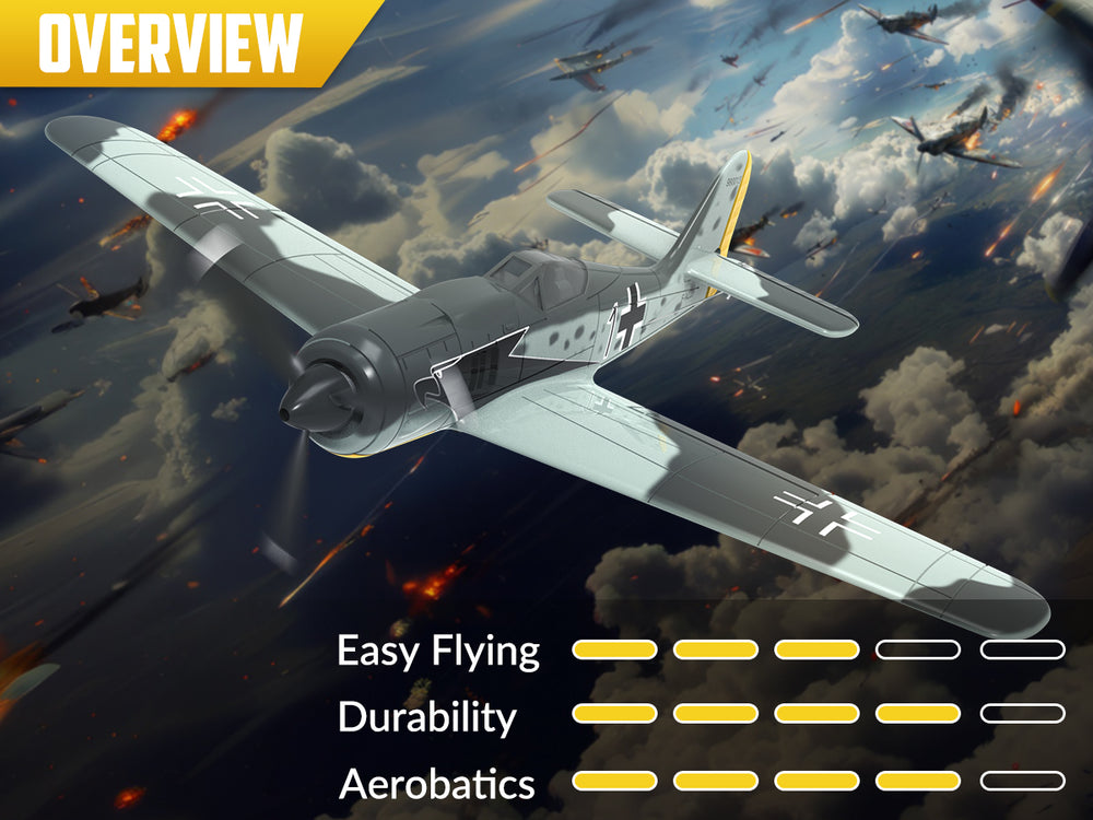 VOLANTEXRC FW190 Warbird: The Ultimate Beginner RC Fighter Plane
