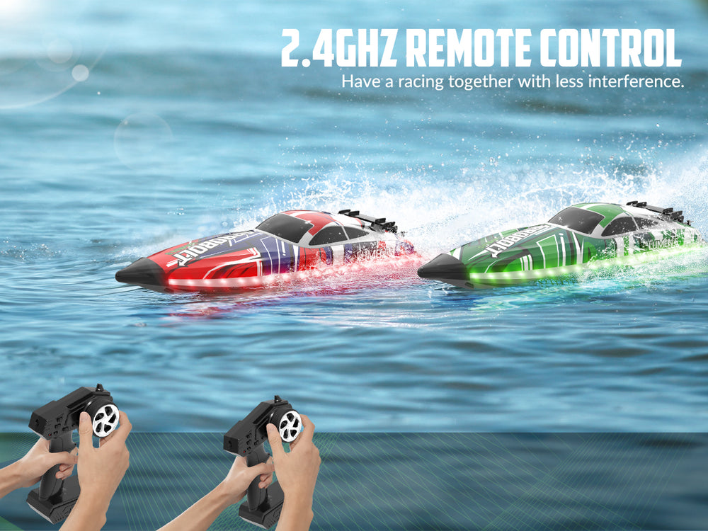 VOLANTEXRC Arrobolt Lumen S Brushless 35+MPH RC Boat with 7-Color LED