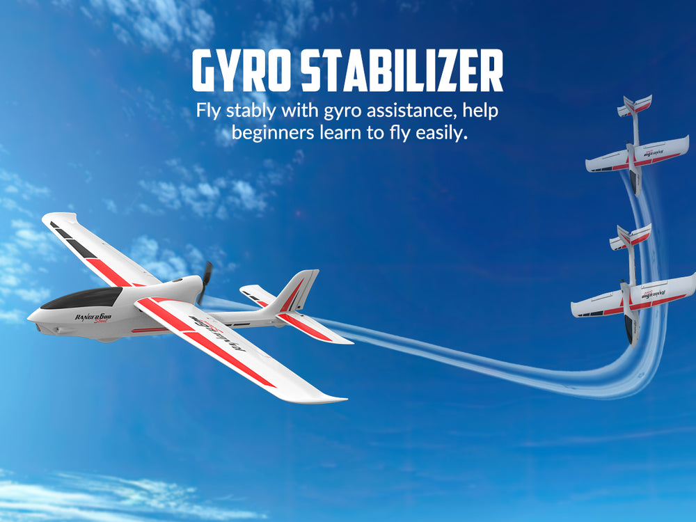 VolantexRC Ranger 600S Beginner RC Glider RTF - 4CH Stunt Plane with XPilot Stabilization