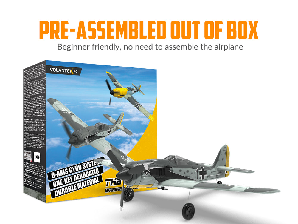 VOLANTEXRC FW190 Warbird: The Ultimate Beginner RC Fighter Plane