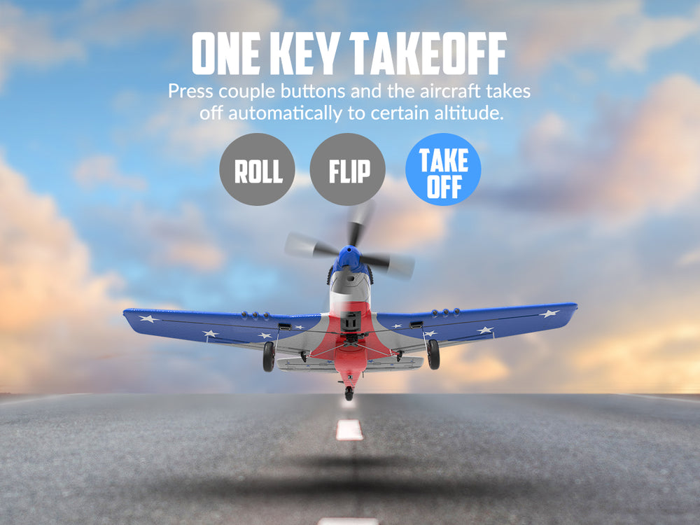 VOLANTEXRC Miss America 4-CH RC Plane RTF with Xpilot Stabilizer (76105)