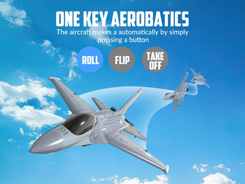 VOLANTEXRC F16 Fighting Falcon 4CH RTF RC Jet with Xpilot (76110)