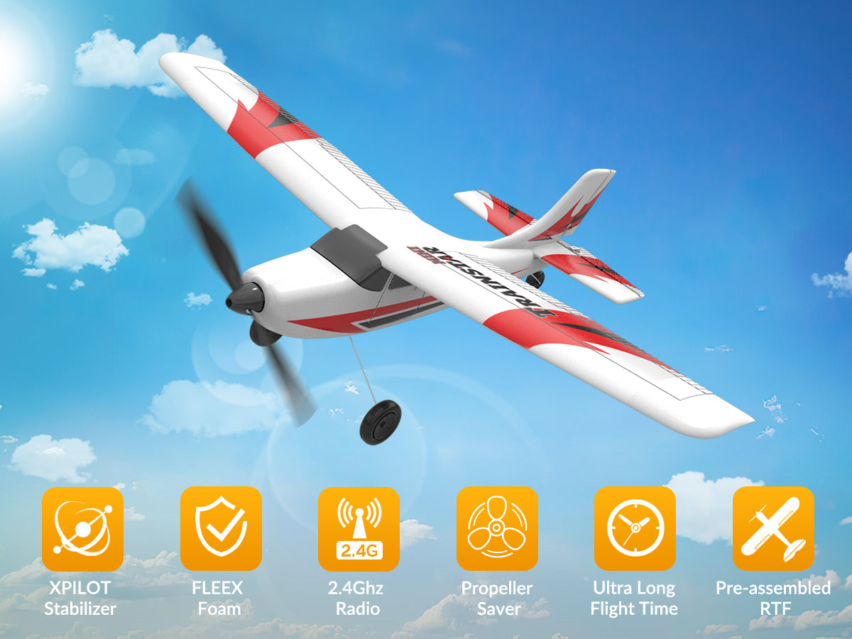 VOLANTEXRC Trainstar Mini (RTF) 3CH 400mm for Beginners (15.7'') 76101 RED