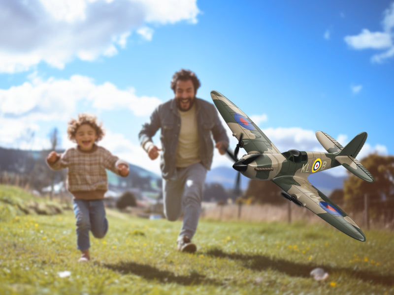 VOLANTEXRC Spitfire (RTF) 3CH 400mm with Gyro (15.7'') 76205