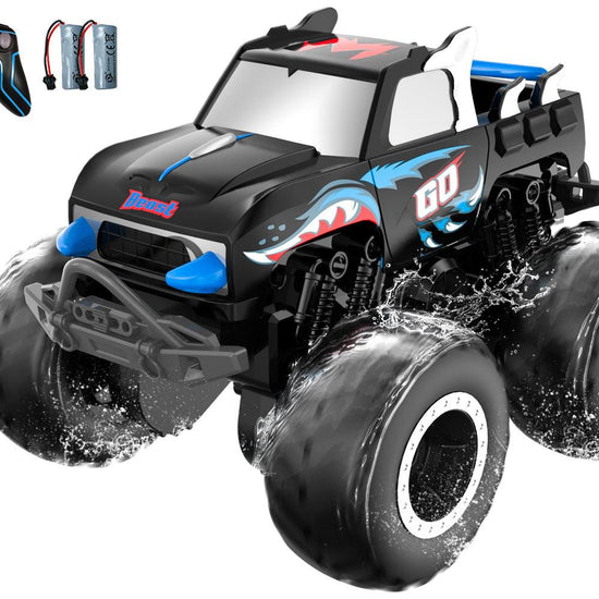 STEMTRON Amphibious Remote Control Car 1:20 All Terrain Off-Road Waterproof RC Monster Truck(Blue）-EXHOBBY LIMITED.