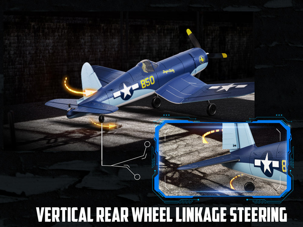 VOLANTEXRC Brushless RC Plane Corsair F4U - 500mm RTF