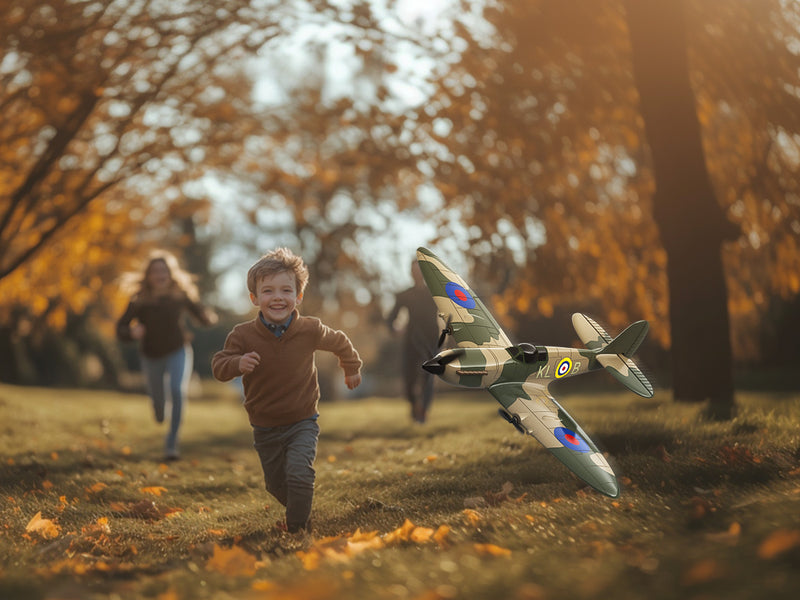 VOLANTEXRC Spitfire (RTF) 3CH 400mm with Gyro (15.7'') 76205