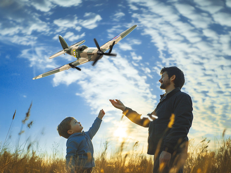 VOLANTEXRC Spitfire (RTF) 3CH 400mm with Gyro (15.7'') 76205