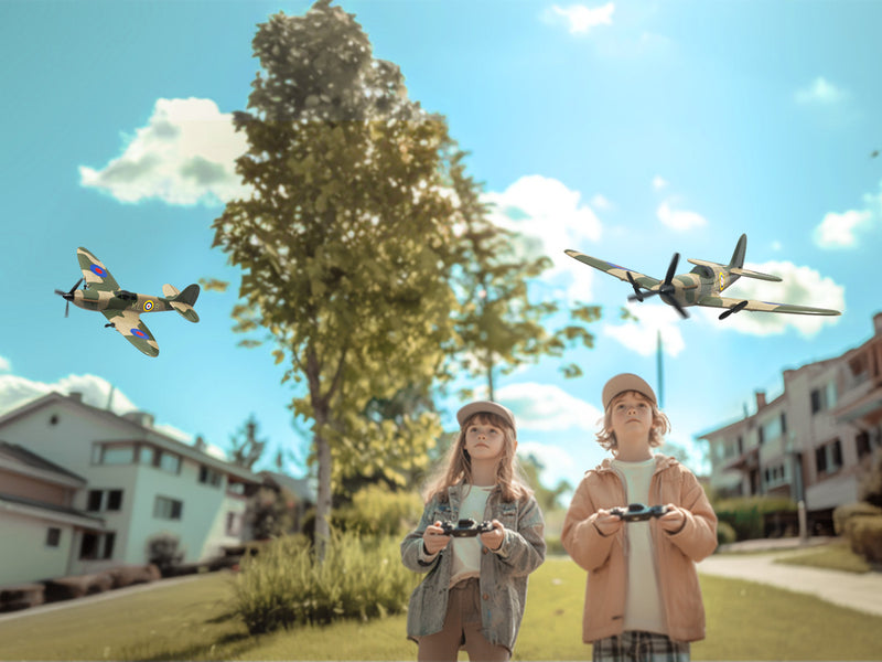 VOLANTEXRC Spitfire (RTF) 3CH 400mm with Gyro (15.7'') 76205