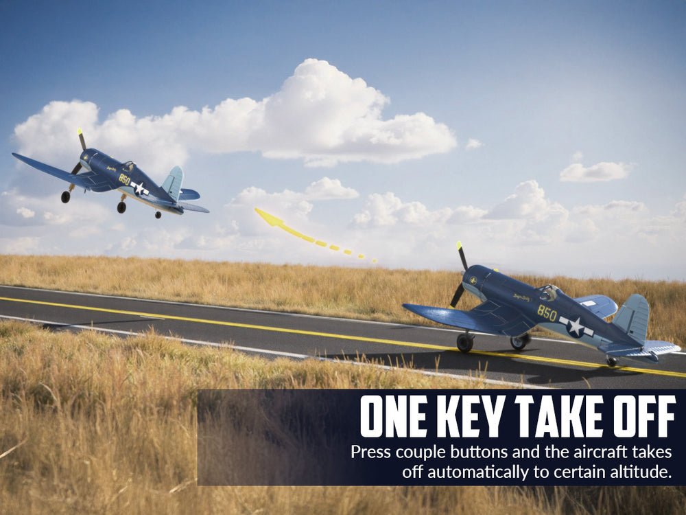 VOLANTEXRC Brushless RC Plane Corsair F4U - 500mm RTF