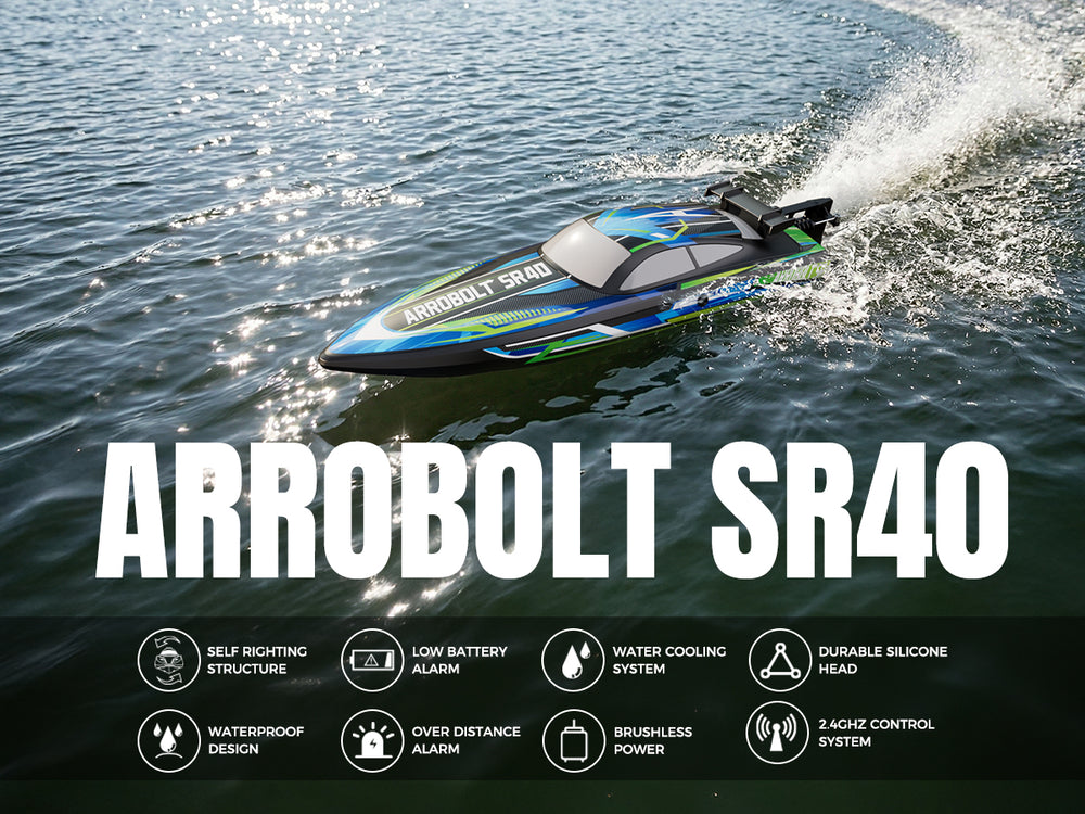 VOLANTEXRC Arrobolt SR40 RC Boat Brushless 25+MPH (79707)