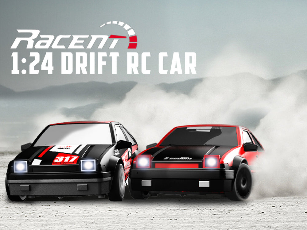 RACENT Zoom Master: 1:24 4WD, 10MPH, LED, Drift Ready