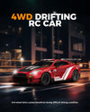 RACENT 1/20 4WD RC Drift Car - Mist Exhaust & Proportional (RED)