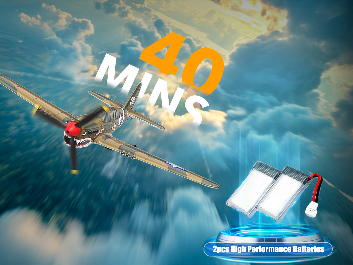 VOLANTEXRC Warhawk P40 (RTF) 4CH 400mm For Beginner (15.7'') 76113