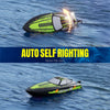VOLANTEXRC Vector 30: 30mph High-Speed RC Boat with Self-Righting & Reverse