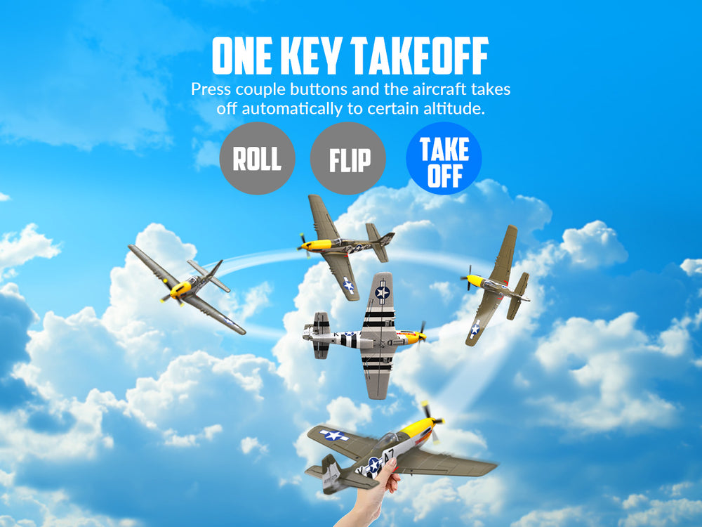 VOLANTEXRC 500mm P-51D Mustang (76802) PNP without Radio, Battery & Charger