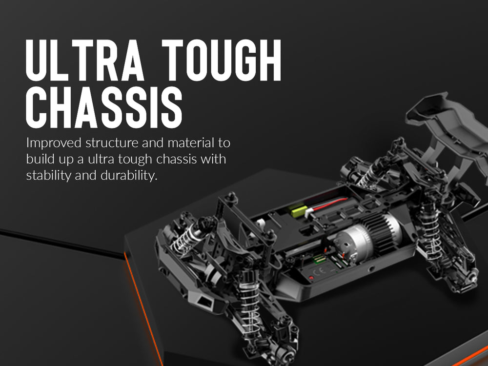 RACENT Tornado 1/16 4WD Off Road RC Monster Truck 30mph Fast High Speed