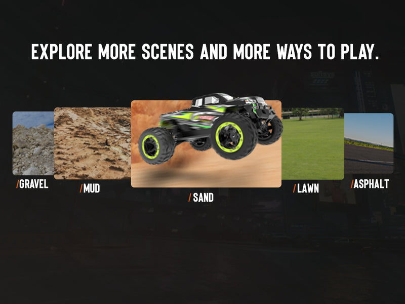 RACENT Crossy 1/16 RC Truck 30mph High Speed Racing Remote Control Car Great Gift