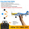 VOLANTEXRC Mustang P51 Warbird RC Airplane with Gyro Easy Fly Remote Control Plane-EXHOBBY LIMITED.