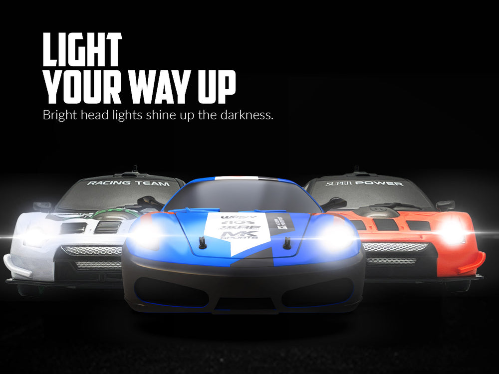 RACENT Drift King: 1:24 4WD RC, 10MPH, LED Lights