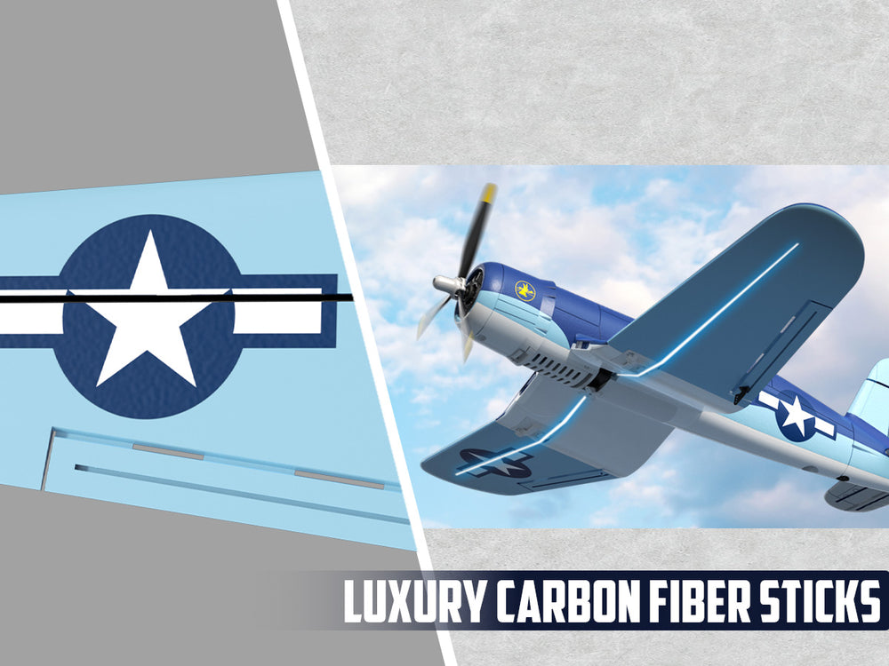 VOLANTEXRC Brushless RC Plane Corsair F4U - 500mm RTF
