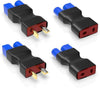 4pc T Plug to EC3 Adapters for RC Servo & Receiver Connections-EXHOBBY LIMITED.