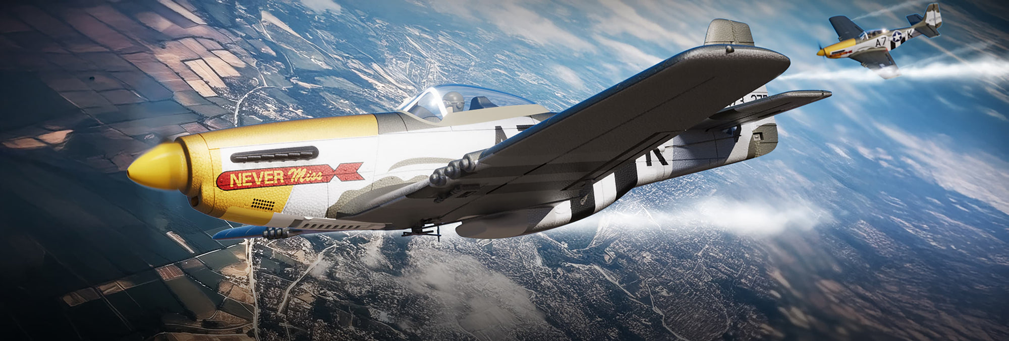 500mm p51-d mustang pc banner