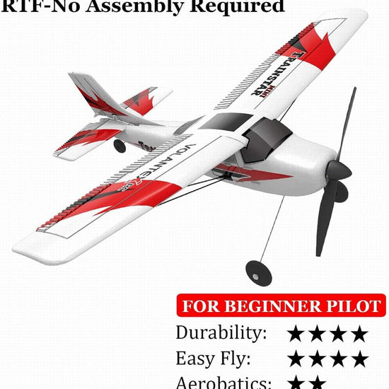 VOLANTEXRC Trainstar Mini Beginner Airplane with Xpilot Gyro System (761-1) PNP.